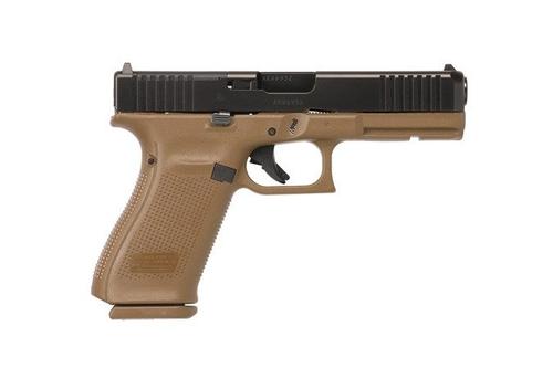 Glock G21 Gen 5 MOS Pistol UA215S203MOSD, 45 ACP, 4.61", Modular Backstrap, FDE Finish, 13 Rds