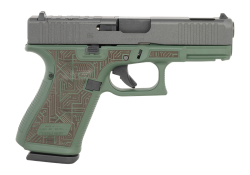 Glock 19 Gen5 MOS Circuit Board Pistol UA195S204NCIRB, 9mm, 4.02 in, Custom Polymer Grip, Fixed Sights w/RMR Footprint, Ported Slide/Barrel, 15 Rds