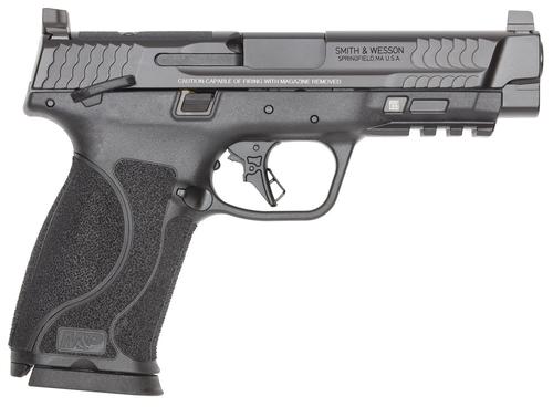 Smith and Wesson M&P M2.0 Optic Ready Pistol 14091, 10mm Auto, 4.60in, Interchangeable Grip Inserts, Black Finish, 10 Rds