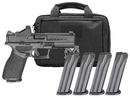 Springfield Echelon Gear Pac Optic Ready Pistol EC9459BPAC, 9mm, 4.50in, Textured Grips, Black Finish, 20 Rds