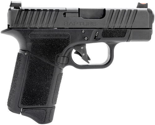 GForce Rapture Optic Ready Pistol GF932512, 9mm Luger, 3.25in, Black Textured Grips, Black Cerakote Finish, 12 Rds