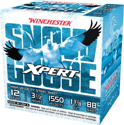 Winchester Xpert Steel Snow Goose High Velocity Shotshells WXS12LBB, 12 Ga, 3-1/2", 1 3/8 oz, BB Shot, 25 Rds/bx