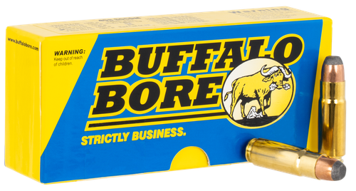 Buffalo Bore Rifle Ammunition 47D/20, 458 SOCOM, Jacketed Flat Nose, 400 GR, 1550 fps, 20 Rd/Bx