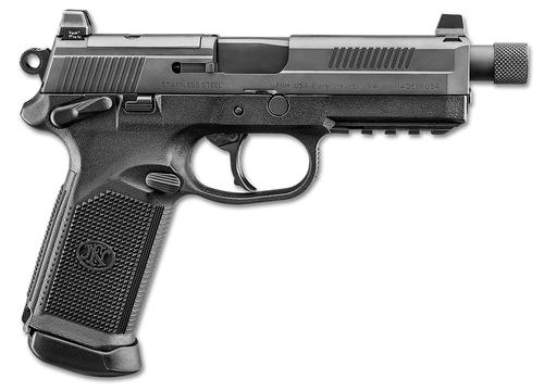 FN Herstal FNX Tactical Bundle Pistol 66101633, 45 ACP, 5.30in, Interchangeable Backstrap, Black Finish, 10 Rds