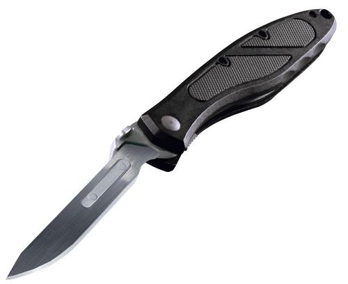 Havalon Piranta-Z Replaceable Field Knife w/Plain Edge & Polymer Black Handle (XTC60AZ)
