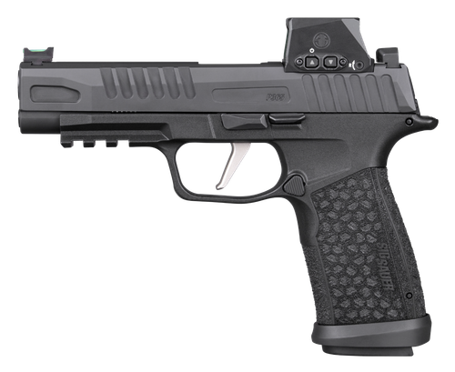 Sigarms P365 Fuse w/Optic Pistol, 9mm, 4.30in, Black LXG Grips, Black DLC Finish, 17 Rds