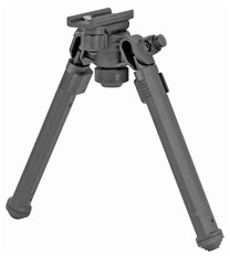Magpul Bipod, Sling Stud Mount, 6.3"-10", Aluminum, Black (MAG1075-BLK)