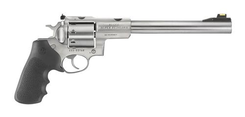 Ruger Super Redhawk Revolver 5526, 22 Hornet, 9.50", Black Hogue Grip, Stainless Steel Finish, 8rd