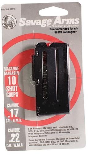 Savage 90 Series 22 WMR/17 HMR 10 Round Blued Magazine (90010)