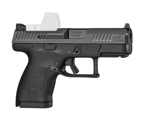 CZ-USA P-10 S Semi Auto Pistol 91568, 9mm Luger, 3.5", OR, Black Finish, 12 Rds