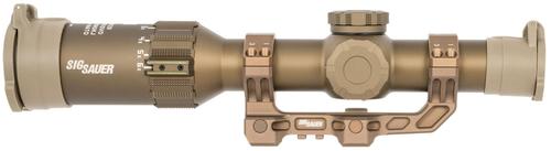 Sig Tango6T Rifle Scope SOT61DVO, 1-6x, 24mm Obj, 30mm Tube, Flat Dark Earth, Illuminated DWLR-556 Reticle
