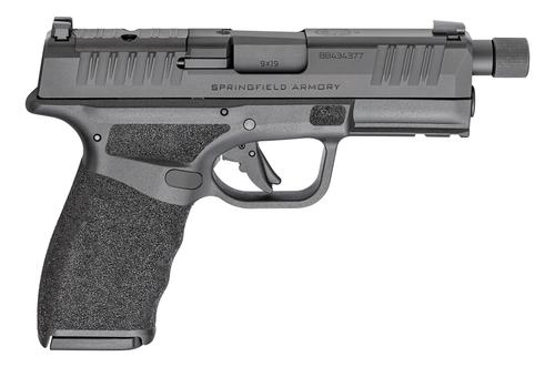 Springfield Hellcat Pro Semi-Auto Optics Ready Pistol HCP9449BTOSP, 9mm, 4.5" Threaded, Polymer Grips, Black Finish, 15 Rds