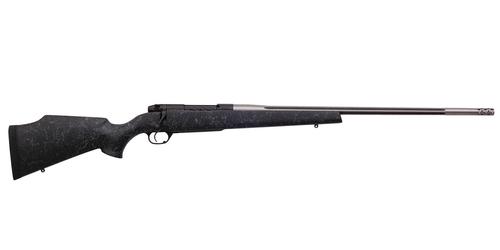 Weatherby Mark V Accumark Rifle MAM01N338WR6B, 338 Weatherby RPM, 24", Black Fiberglass Monte Carlo Stock, 4 Rds