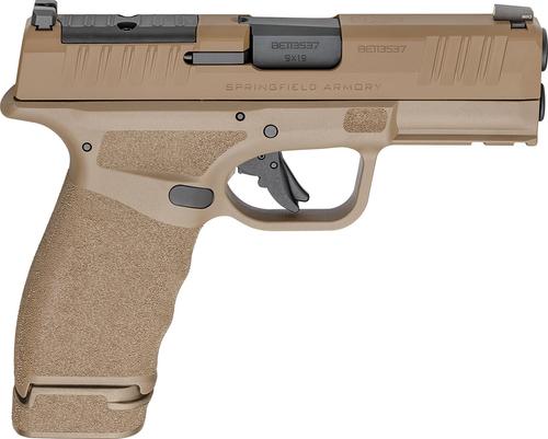 Springfield Hellcat PRO OSP Optic Ready Pistol HCP9379FOSPLC, 9mm, 3.7in, Desert FDE Polymer Grips, 10 Rds