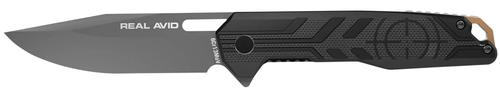 Real Avid RAV-7 Drop Point EDC Knife w/Black Textured Handle (AVRAV7)