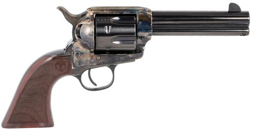 Taylors Smoke Wagon Revolver 550812, 45 Colt, 4.75", Checkered Walnut Grips, Color Case Hardened Finish, 6 Rds