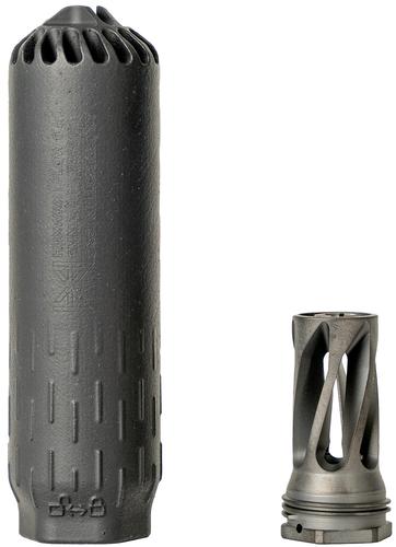 HUXWRX Flow 6K Flow-Through Suppressor QD Mount, Black