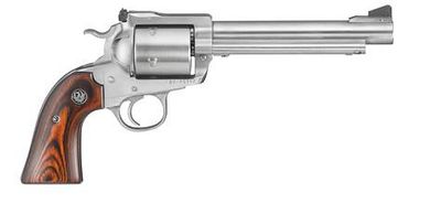 Ruger Super Blackhawk Bisley Revolver 0870, 480 Ruger, 6.5in, Hardwood Grips, Satin Stainless Finish, 5 Rds