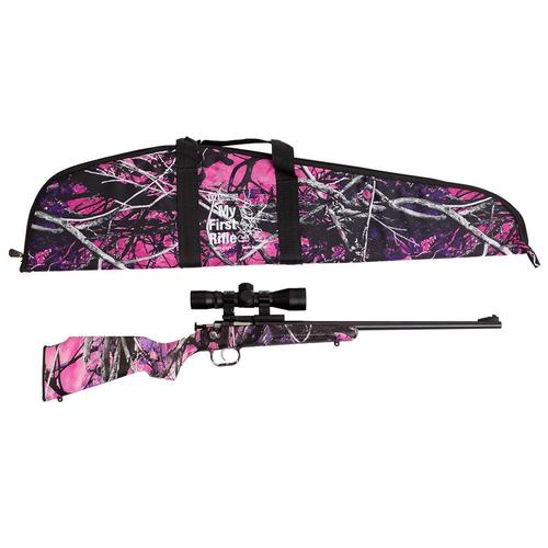 Keystone Sporting Crickett Rifle KSA2160BSC, 22LR, 16.25", Camo Muddy Girl Camouflage Stock, 1 Rd