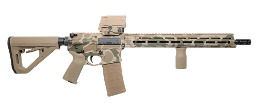Custom & Collectible Daniel Defense DDM4 V7 Rifle CNCDDDCV7, 5.56 NATO, 16", w/Vortex AMG UH-1, Duck Camo Cerakote, 30 Rds