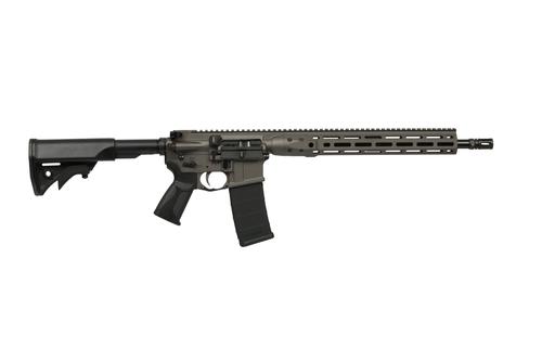LWRC Indvidual Carbine Semi-Auto Rifle, 300 BLK, 16", LWRC Stock, Tungsten Finish, 30 Rds