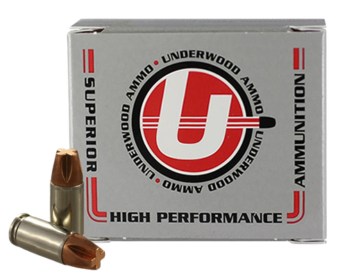 Underwood Pistol Ammunition, 9mm, Solid Monolithic, 115 GR, 1250 fps, 20 Rd/bx