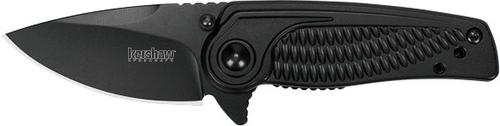 Kershaw Spoke Folding Knife w/Plain Edge Drop Point Blade 1313BLK