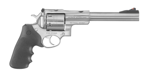 Ruger Super Redhawk KSRH7454 Revolver 5505, 454 Casull, 7 1/2 in, Rubber Grip, Matte Stainless Finish, 6 Rd