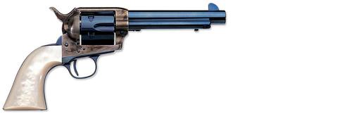 Uberti 1873 Cattleman II Charcoal Revolver U356118, 45 Colt, 5.5", Pearl Style Stock, Charcoal Blue Finish
