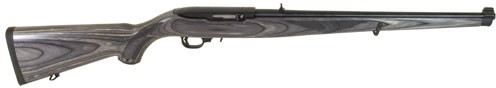 Ruger K10/22 Rifle 1133, 22 Long Rifle, 18.5 in, Black Laminate Mannlicher Stock, Blue Finish