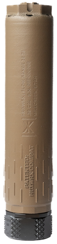 HUXWRX Flow Range 36 Ti Flow-Through Titanium Suppressor QD Mount, FDE