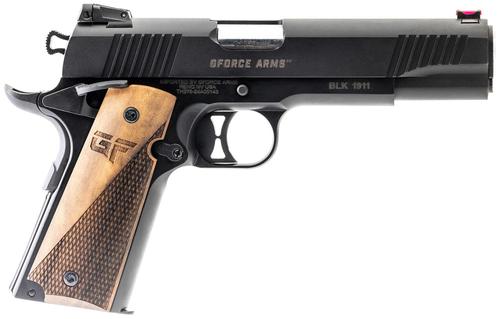 GFORCE Arms Chronicle Pistol GF19BW, 9mm, 4.4", Turkish Walnut Grips, Black Cerakote Finish, 9 Rds
