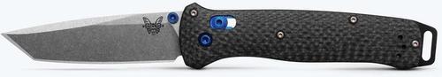 Benchmade Bailout Folding Knife w/Stonewashed M390 Tanto Blade, Carbon Fiber Handle