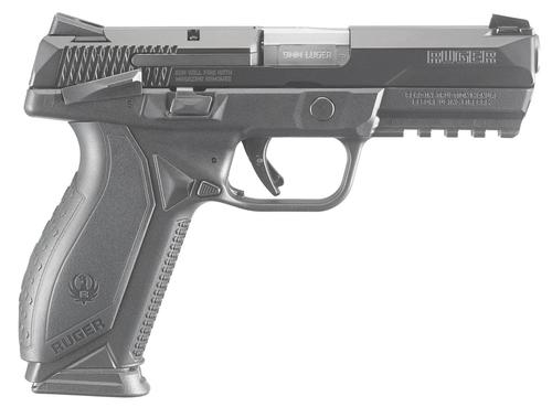 Ruger American Compact Pistol 8661, 9mm, 4.2", Black Polymer Wraparound Grips, Black Finish, 10 Rds