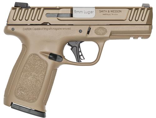Smith and Wesson SD9 2.0 Bundle Pistol 14371, 9mm Luger, 4in, Textured, Flat Dark Earth Finish, 16 Rds