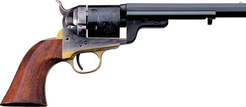 Taylors 1851 Navy C. Mason Single Action Revolver 0925, 38 Special, 7.5", Walnut Grips, Case Hardened Finish, 6 Rds