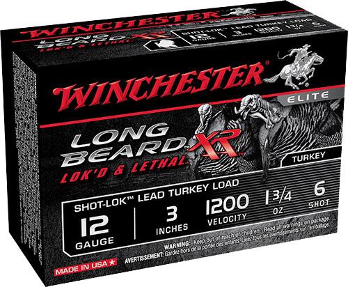 Winchester Long Beard Turkey Shotshells STLB1234, 12 Gauge, 3", 1-3/4 oz, 1200 fps, #4 Lead Shot, 10 Rd/bx