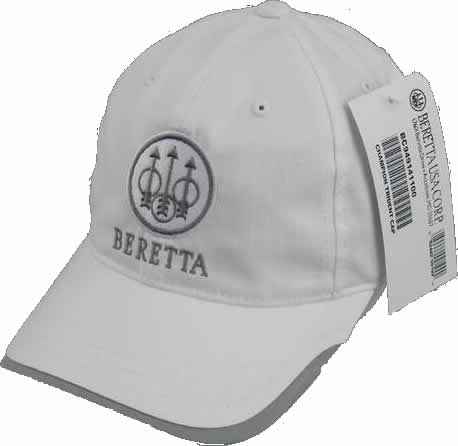 Beretta BC949141100 White Champion Trident Cap