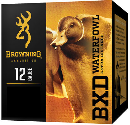 Browning BXD Waterfowl Extreme Distance Shotshells B193411234, 12 Ga, 3", 1-1/4 oz, 1450 fps, #4 Steel, 25 Rd/Bx