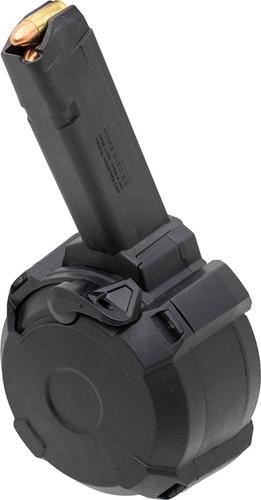 Magpul PMAG D-50, 9MM, Fits Double Stack 9mm Glocks, 50 Round Drum Magazine, Black (MAG1033-BLK)