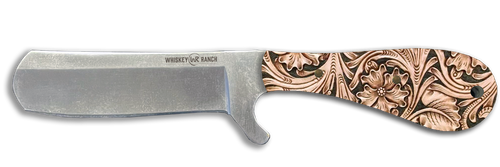 Whiskey Bent Knives Bullcutter Knife, Floral Tool Acrylic Handle