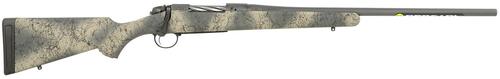 Bergara B-14 Wilderness Hunter Bolt Action Rifle B14LM1113, 7mm PRC, 22", Woodland Camo Stock, Gray Cerakote Finish, 3 Rds