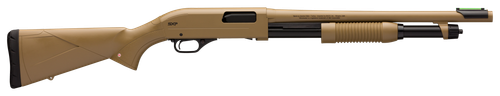 Winchester SXP Defender Pump Shotgun 512326395, 12 Gauge, 18", 3" Chmbr, Dark Earth Composite Stock, Aluminum Alloy Finish