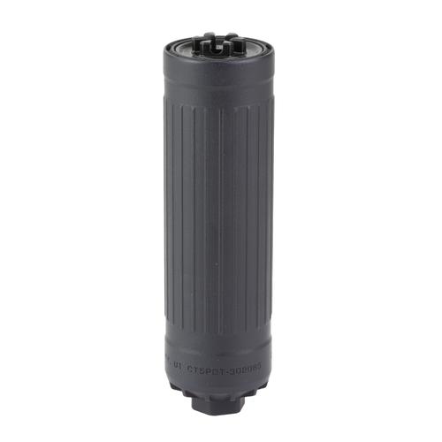 Dead Air CT5P Patrol Direct Thread Black Suppressor 5.56 NATO/6MM ARC, 1/2x28 Thread Pitch