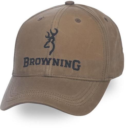 Browning Dura-Wax Solid Color Cap, Khaki 308412581 (Khaki)