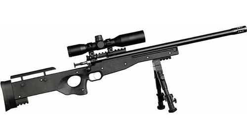 Crickett Precision Single Shot Rifle w/Scope, 22 LR, 16 1/8" Threaded, Black Stock, Blued Steel Finish