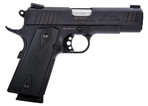 Taurus 1911 Commander SAO Pistol 1191101COM, 45 ACP, 4.20", Polymer Grips, Matte Black Finish, 8 Rds