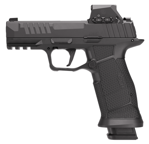 Sig Sauer P385 w/Optic Pistol, 9mm, 4in, Textured Grips, Black Finish, 17 Rds