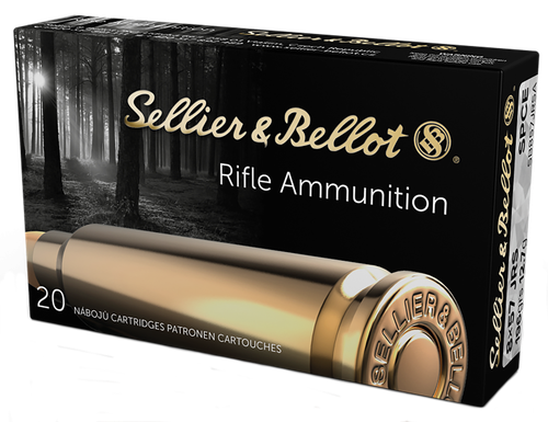 Sellier & Bellot Rifle Ammunition SB857JRSA, 8x57 JRS, Soft Point Cutting Edge, 196 GR, 2096 fps, 20 Rd/bx
