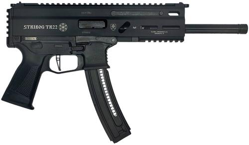 Grand Power TR22 Stribog Pistol 8588005808606, 22 LR, 8in,  Black Polymer Grips, Black Finish, 25 Rds